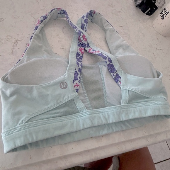 Lululemon Run: Stuff Your Bra II in Twiggy Printed Power Purple Aquamarine Sz 6 - Picture 8 of 10